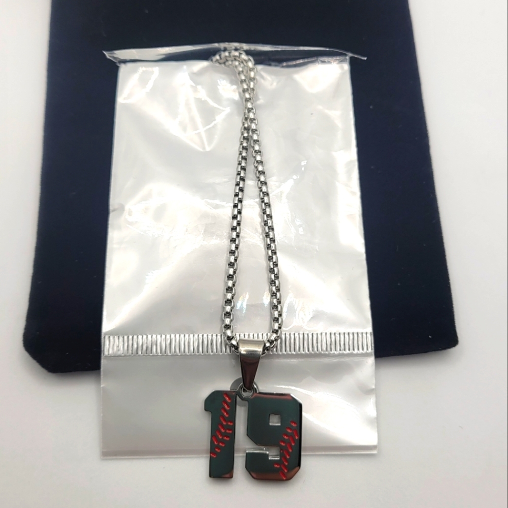 Baseball Jersey Necklace #19